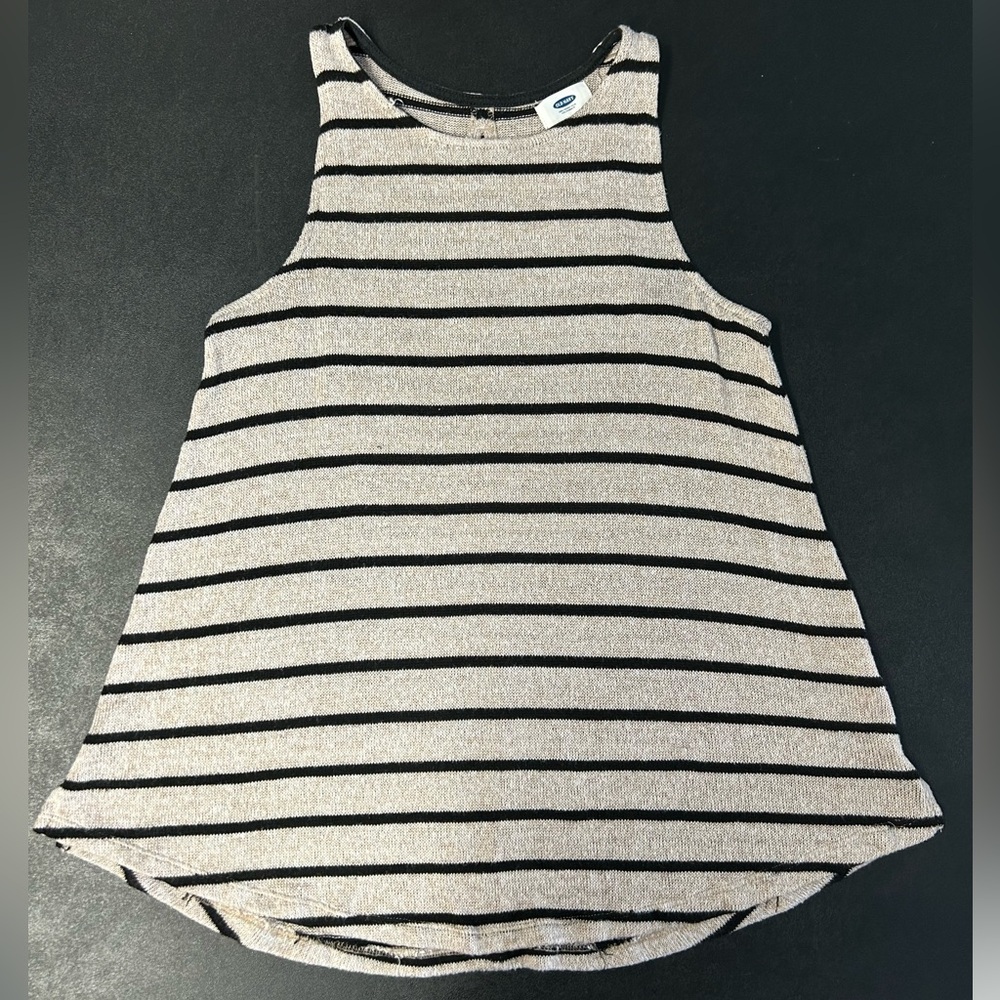 Knit striped tank top